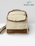 Modvibe Handmade Hemp Messenger Bag with Leather – Sustainable Office & Travel Satchel